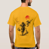 T-shirt Ink Wash Samurai Warrior (Dos)