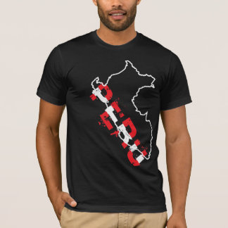 T-shirt InKa1821 étiquette - chemise de carte du Pérou