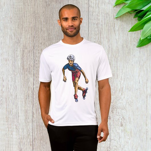 T-shirt Inline Skater Cool Retro Rollerblading