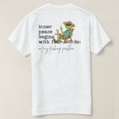 T-shirt Inner Peace Begins With Four Words Green (Design dos)