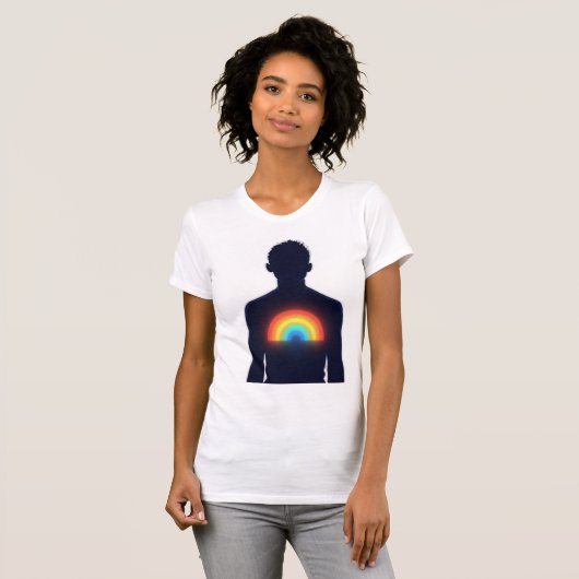T-shirt Inner Rainbow Glow (Devant entier)