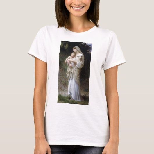 T-shirt Innocence (Vierge et Enfant), Bouguereau (Devant)