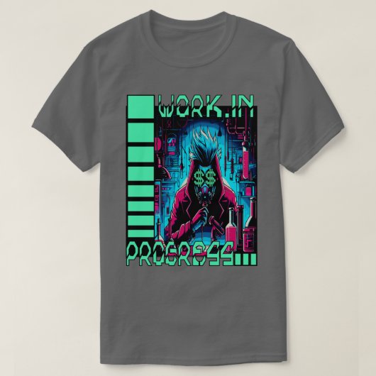 T-shirt Innovateur Lone Un Design CyberPunk Qui Illustre (Design devant)