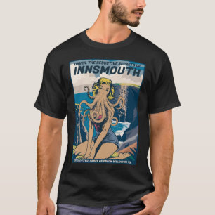 T-shirt Innsmouth Pin-up Cthulhu Travel Poster Lovecraft