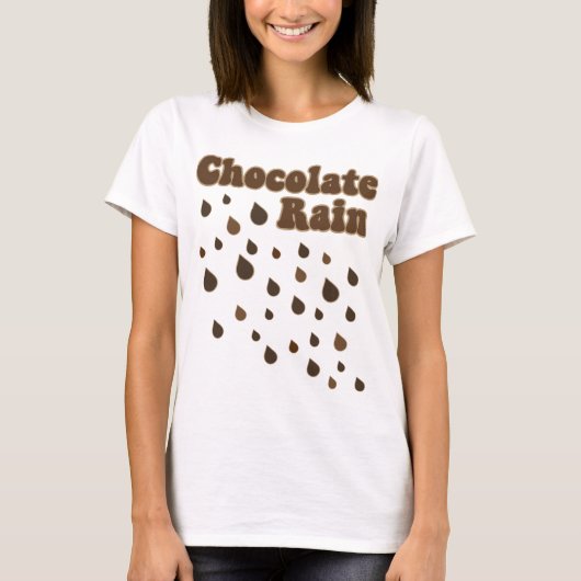 T-shirt Inondation de pluie de chocolat (Devant)