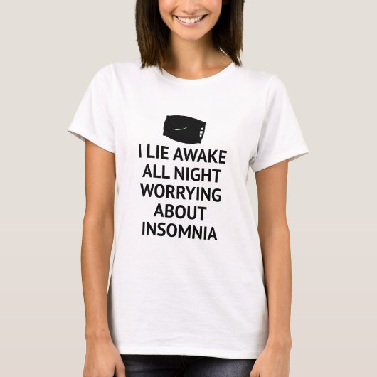 T-shirt Inquiétude sur l'insomnie (Devant)