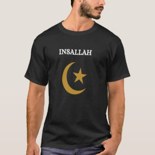 T-shirt Insallah Dit Ramadan Kareem Eid Moubarak