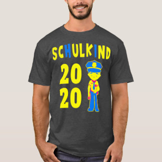 T-shirt Inscription à l'école police cadeau d'enfant scola