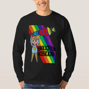 T-shirt Inscription d'un enfant à l'école Enfin une école