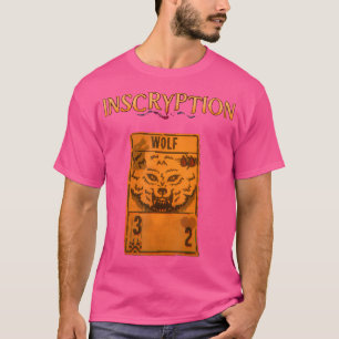 T-shirt Inscryption Jeu de Cartes Loup Psychologique Hallo