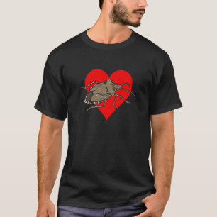 T-shirt Inse Entomologiste du Coeur du Coeur du Bug Brown