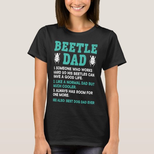 T-shirt Insect  Entomology Future Entomologist Beetle Dad (Devant)