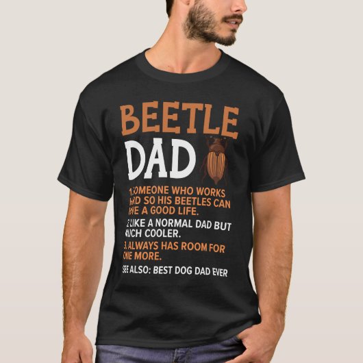 T-shirt Insect  Entomology Future Entomologist Beetle Dad (Devant)