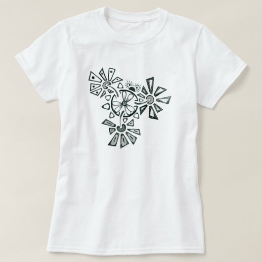 T-shirt Insecte de fleur (Design devant)