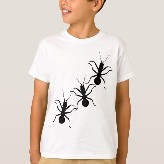 T-shirt Insectes de fourmi noire déplaisante (Devant)