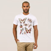 T-shirt Insectes floraux (Devant entier)