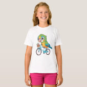 T-shirt Inséparables amusants avec Lui Bicycle (Devant entier)