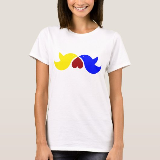 T-shirt Inséparables avec le coeur (Devant)