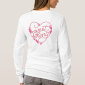 T-shirt Inséparables et choses sucrées Coeur| Designs excl (Dos)