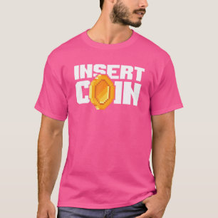 T-shirt Insérer Pixel Pixel Graphix Jeux d'arcade rétro Ga