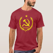T-shirt Insigne communiste de marteau et de faucille de (Devant)