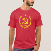 T-shirt Insigne communiste de marteau et de faucille de (Devant)