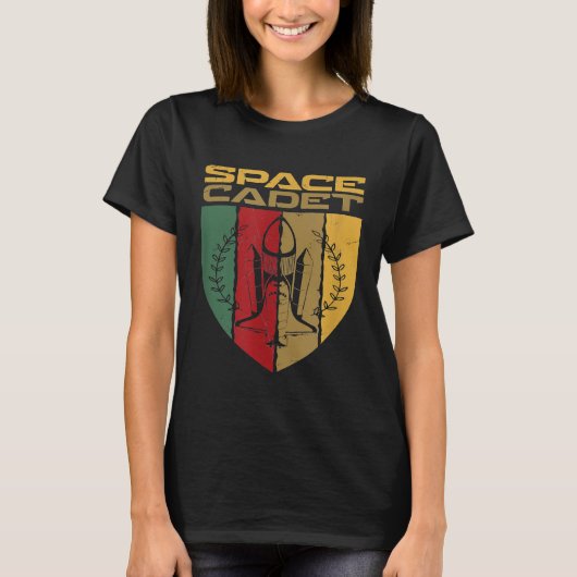 T-shirt Insigne de cadet spatial cool Emblems Rocket (Devant)
