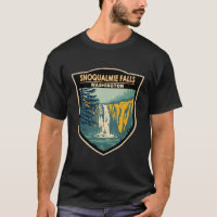 Insigne de chute d'eau de Snoqualmie Falls Washing