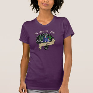 T-shirt Insigne de clan en bois personnalisé