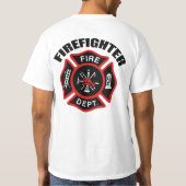 T-shirt Insigne de sapeur-pompier (Dos)