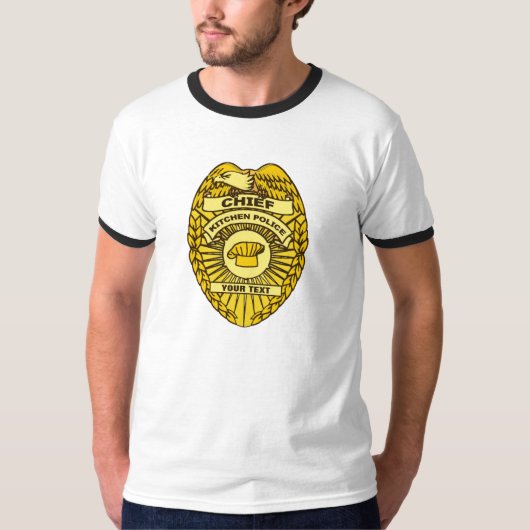 T-shirt Insigne du chef de la police de cuisine (Devant)