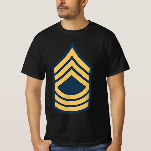 T-shirt Insigne du grade de sergent-chef de l'armée des Ét (Devant)