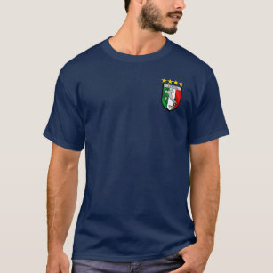 T-shirt Insigne italien d'emblème de drapeau