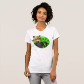 T-shirt Insigne vert Cat Noir (Devant entier)