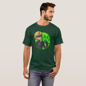 T-shirt Insigne vert Cat Noir (Devant entier)