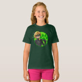 T-shirt Insigne vert Cat Noir (Devant entier)