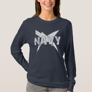 T-shirt Insignes de CT avec la MARINE au-dessus de lui