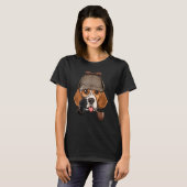 T-shirt Inspecteur Beagle Spy Enquêteur Chien Beagle Chien (Devant entier)