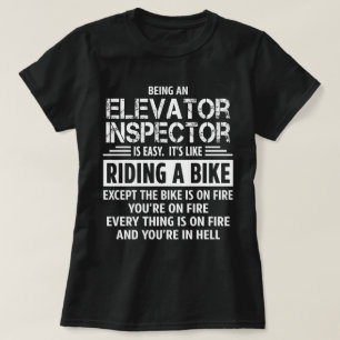 T-shirt Inspecteur d'ascenseur