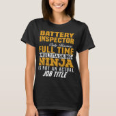 T-shirt Inspecteur de batterie (Devant)