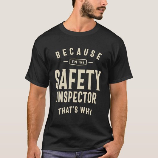 T-shirt Inspecteur de sécurité profession (Devant)