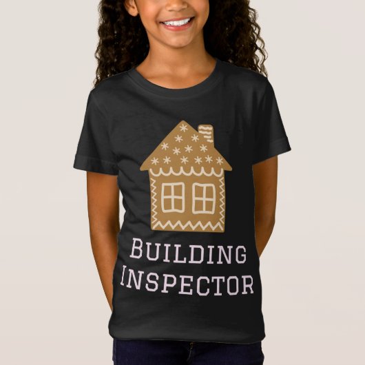 T-Shirt Inspecteur du bâtiment Fun Gingerbread Maison Déco (Devant)
