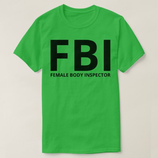 T-shirt inspecteur du corps féminin (Design devant)