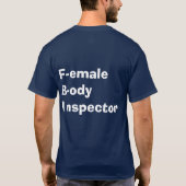 T-shirt Inspecteur du corps féminin mou (FBI) (Dos)