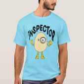 T-shirt Inspecteur Egghead Texte (Devant)