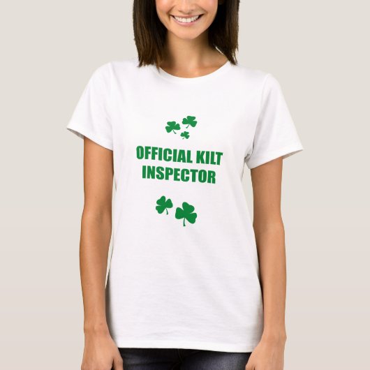 T-SHIRT INSPECTEUR OFFICIEL DE KILT (Devant)