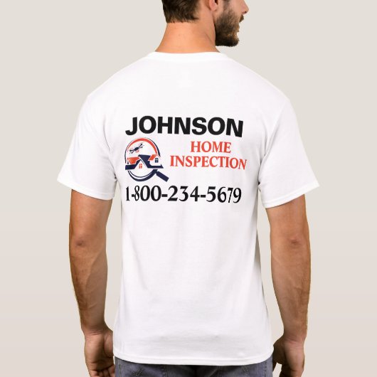 T-Shirt Inspection de Maison Professionnelle (Dos)
