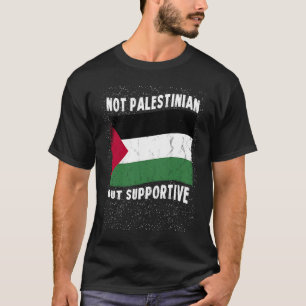 T-shirt Inspi National Flag, Pas Palestinien, Mais Support