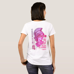 T-shirt inspirant pour femmes   Courage élégant