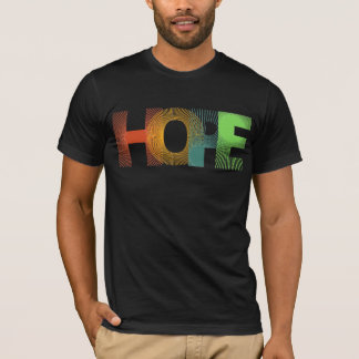 T-shirt inspirant pour hommes HOPE coloré